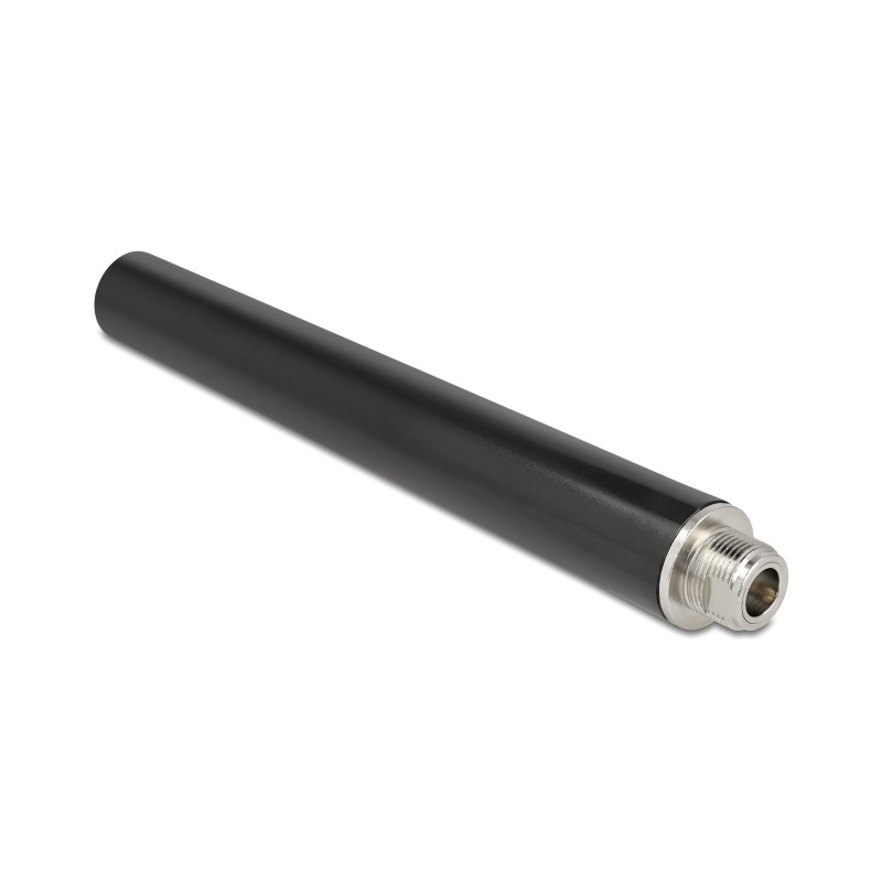 Delock Dualband WLAN WiFi 6 Antenne N Buchse 4 - 6 dBi 16,55 cm omnidirektional starr outdoor schwarz
