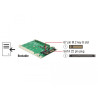 Delock 2.5″ Konverter SATA 22 Pin - 1 x M.2 Key B - 7 mm