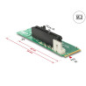Delock Adapter M.2 Key M Stecker zu PCI Express x4 Slot