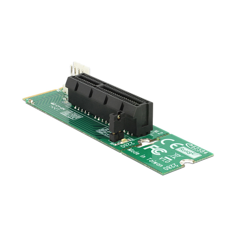 Delock Adapter M.2 Key M Stecker zu PCI Express x4 Slot