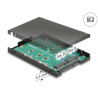 Delock 2.5″ Konverter SATA 22 Pin - 2 x M.2 mit RAID mit Gehäuse