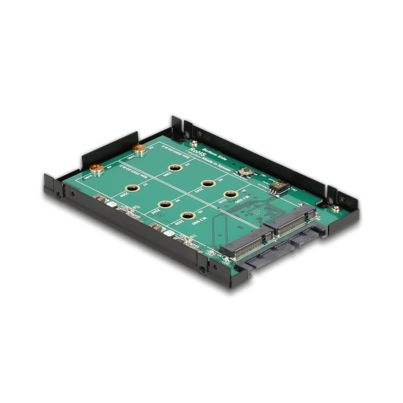 Delock 2.5″ Konverter SATA 22 Pin - 2 x M.2 mit RAID mit Gehäuse