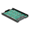 Delock 2.5″ Konverter SATA 22 Pin - 2 x M.2 mit RAID mit Gehäuse