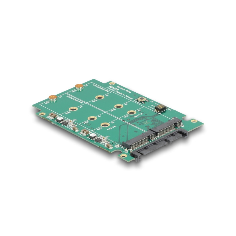 Delock 2.5″ Konverter SATA 22 Pin - 2 x M.2 mit RAID mit Gehäuse