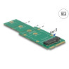 Delock Adapter mSATA - M.2 Key B Slot