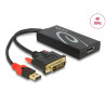 Delock Adapter DVI Stecker - DisplayPort 1.2 Buchse schwarz