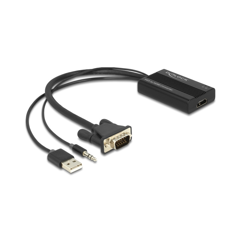 Delock VGA zu HDMI Adapter mit Audio