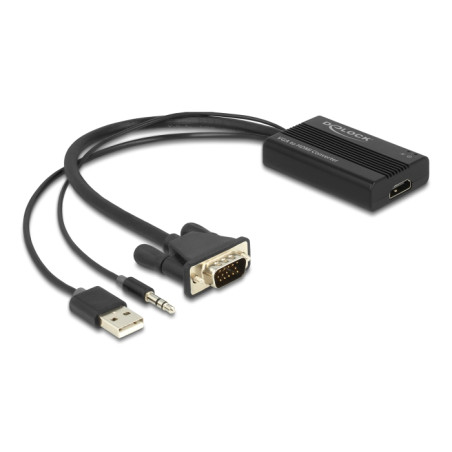 Delock VGA zu HDMI Adapter mit Audio
