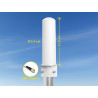 Delock 5G LTE Antenne SMA Stecker 3 - 5 dBi starr omnidirektional Wand- und Mastmontage outdoor weiß