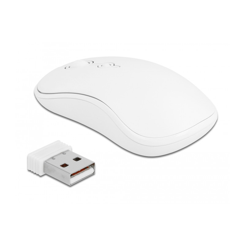 Delock USB Tastatur und Maus Set 2,4 GHz kabellos weiß