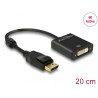 Delock Adapter DisplayPort 1.2 Stecker - DVI Buchse 4K Aktiv schwarz