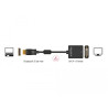 Delock Adapter DisplayPort 1.2 Stecker - DVI Buchse 4K Aktiv schwarz