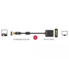 Delock Adapter mini DisplayPort 1.2 Stecker - DVI Buchse 4K Aktiv schwarz