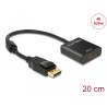 Delock Adapter DisplayPort 1.2 Stecker - HDMI Buchse 4K Aktiv schwarz