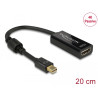 Delock Adapter mini DisplayPort 1.2 Stecker - HDMI Buchse 4K Passiv schwarz