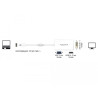 Delock Adapter mini DisplayPort 1.1 Stecker - VGA / HDMI / DVI Buchse Passiv weiß