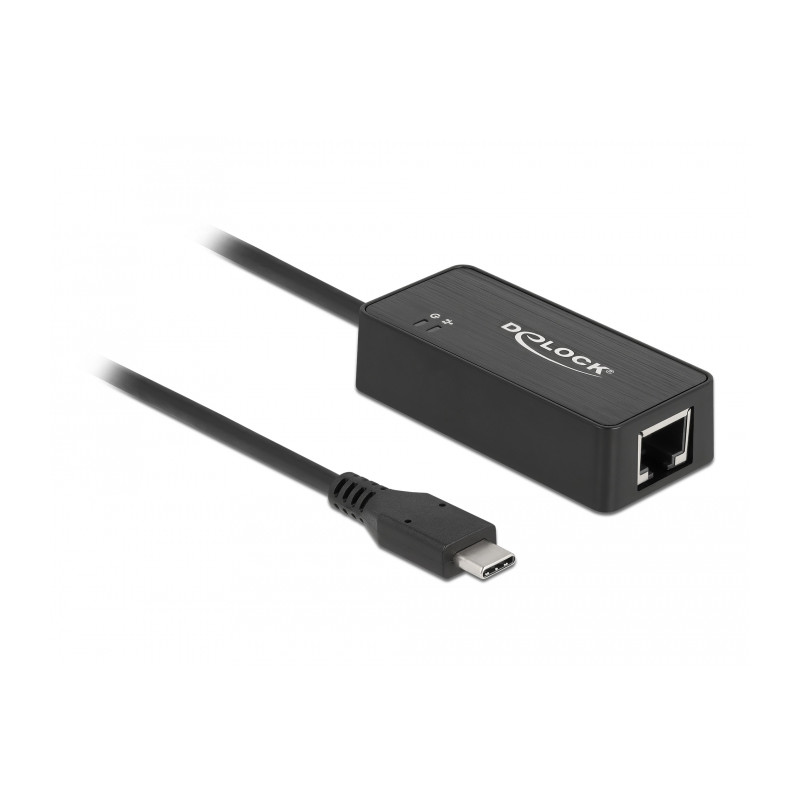 Delock USB Type-C™ Netzwerk Adapter Gigabit LAN 1 x RJ45 ASIX