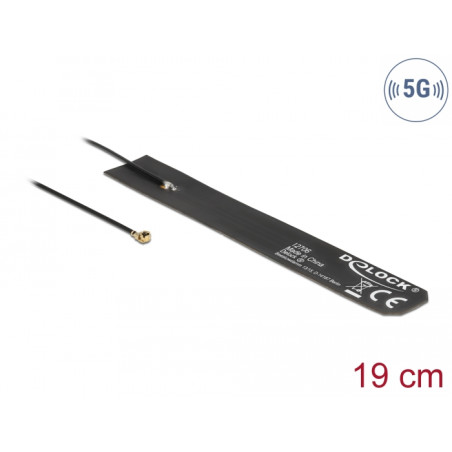 Delock 5G LTE Antenne I-PEX Inc., MHF® I kompatibler Stecker 0 - 4 dBi omnidirektional FPC