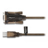Delock Adapter USB 2.0 Typ-A zu 1 x Seriell RS-232 D-Sub 9 Pin Stecker mit Schrauben 1,5 m