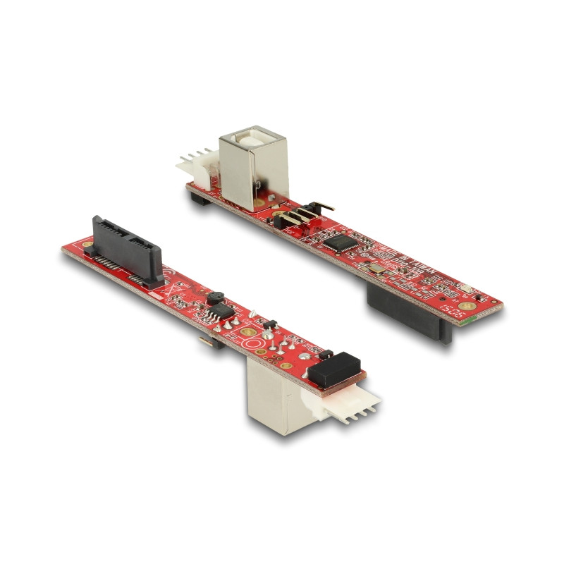Delock Konverter Slim SATA 13 Pin zu USB 2.0 Typ-B Buchse