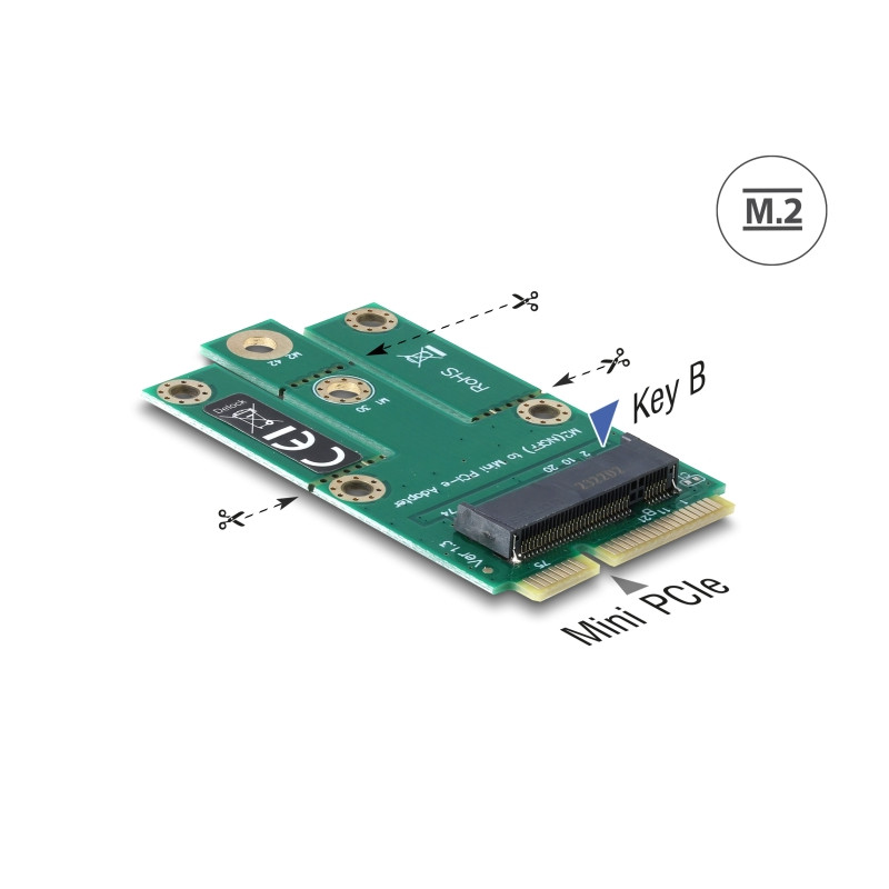 Delock Adapter miniPCIe - M.2 NGFF