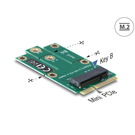 Delock Adapter miniPCIe - M.2 NGFF