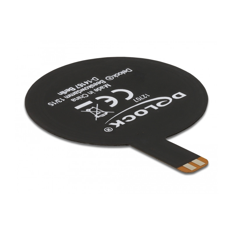 Delock NFC 13,56 MHz Antenne SMT FPC rund intern schwarz Klebemontage