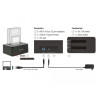 Delock USB 5 Gbps Dual Dockingstation für 2 x SATA HDD / SSD mit Klon Funktion