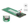 Delock Konverter SATA 22 Pin / SFF-8643 NVMe - 1 x M.2 Key M