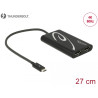 Delock Adapter Thunderbolt™ 3 Stecker - 2 x DisplayPort Buchse 4K 60 Hz