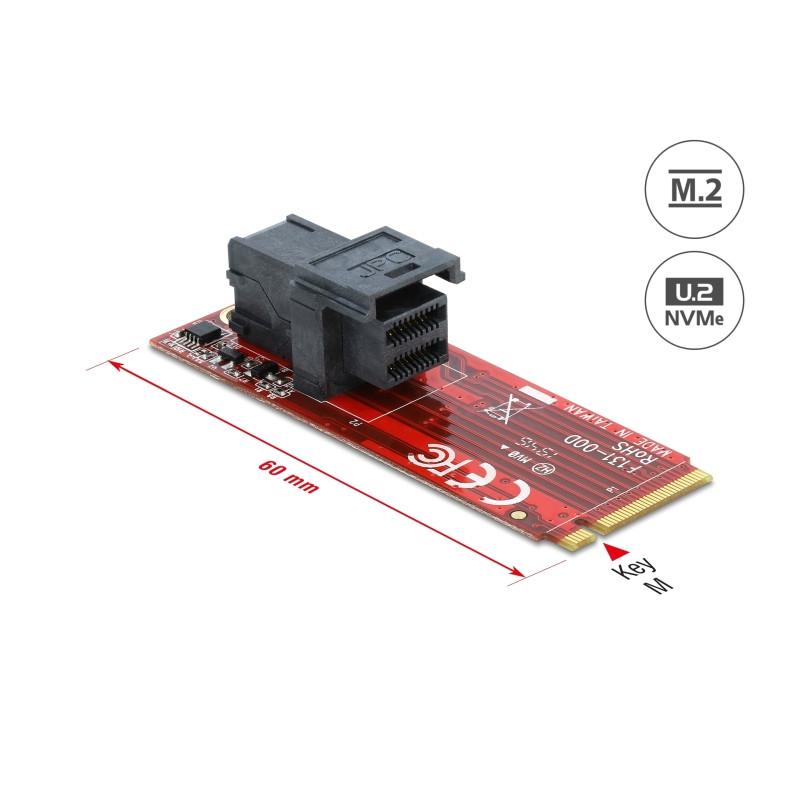 Delock Adapter M.2 Key M - SFF-8643 NVMe