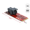 Delock Adapter M.2 Key M - SFF-8643 NVMe