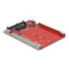 Delock 2.5″ Konverter U.2 SFF-8639 - M.2 NVMe Key M - 7 mm