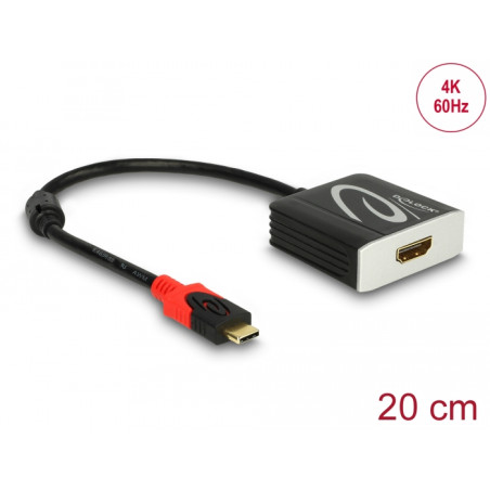 Delock Adapter USB Type-C™ Stecker - HDMI Buchse (DP Alt Mode) 4K 60 Hz