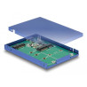 Delock 2.5″ Konverter USB 10 Gbps Micro-B Buchse zu M.2 / mSATA mit Gehäuse