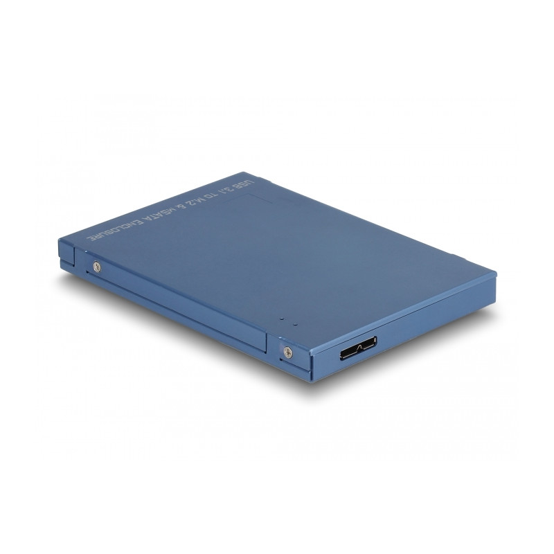 Delock 2.5″ Konverter USB 10 Gbps Micro-B Buchse zu M.2 / mSATA mit Gehäuse