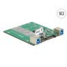 Delock Konverter SATA / USB 3.1 Typ-B Buchse - M.2 / mSATA Slot