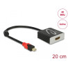 Delock Adapter mini DisplayPort 1.2 Stecker - HDMI Buchse 4K 60 Hz Aktiv
