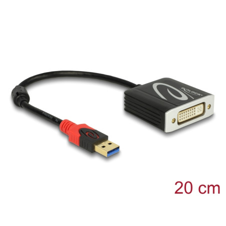 Delock Adapter USB 3.0 Typ-A Stecker - DVI Buchse
