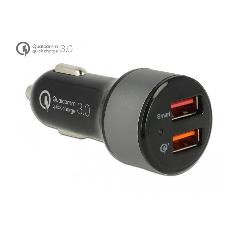 Navilock Kfz Ladeadapter 2 x USB Typ-A mit Qualcomm® Quick Charge™ 3.0