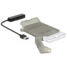 Delock Konverter USB 5 Gbps Typ-A Stecker - 22 Pin SATA 6 Gb/s mit 2.5″ Schutzhülle