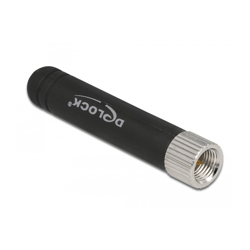 Delock ISM 433 MHz Antenne SMA Stecker -0,5 dBi omnidirektional flexibel schwarz