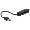 Delock Konverter USB 5 Gbps Typ-A Stecker - 22 Pin SATA 6 Gb/s mit 2.5″ Schutzhülle