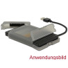 Delock Konverter USB 5 Gbps Typ-A Stecker - 22 Pin SATA 6 Gb/s mit 2.5″ Schutzhülle