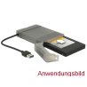Delock Konverter USB 5 Gbps Typ-A Stecker - 22 Pin SATA 6 Gb/s mit 2.5″ Schutzhülle