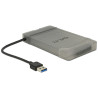 Delock Konverter USB 5 Gbps Typ-A Stecker - 22 Pin SATA 6 Gb/s mit 2.5″ Schutzhülle