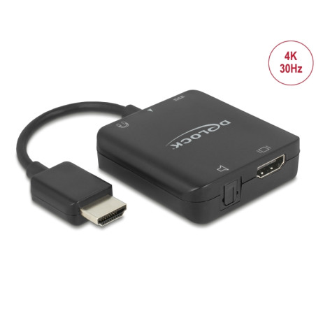 Delock HDMI Audio Extractor 4K 30 Hz kompakt