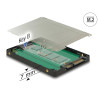 Delock 2.5″ Konverter SATA 22 Pin - M.2 mit Gehäuse