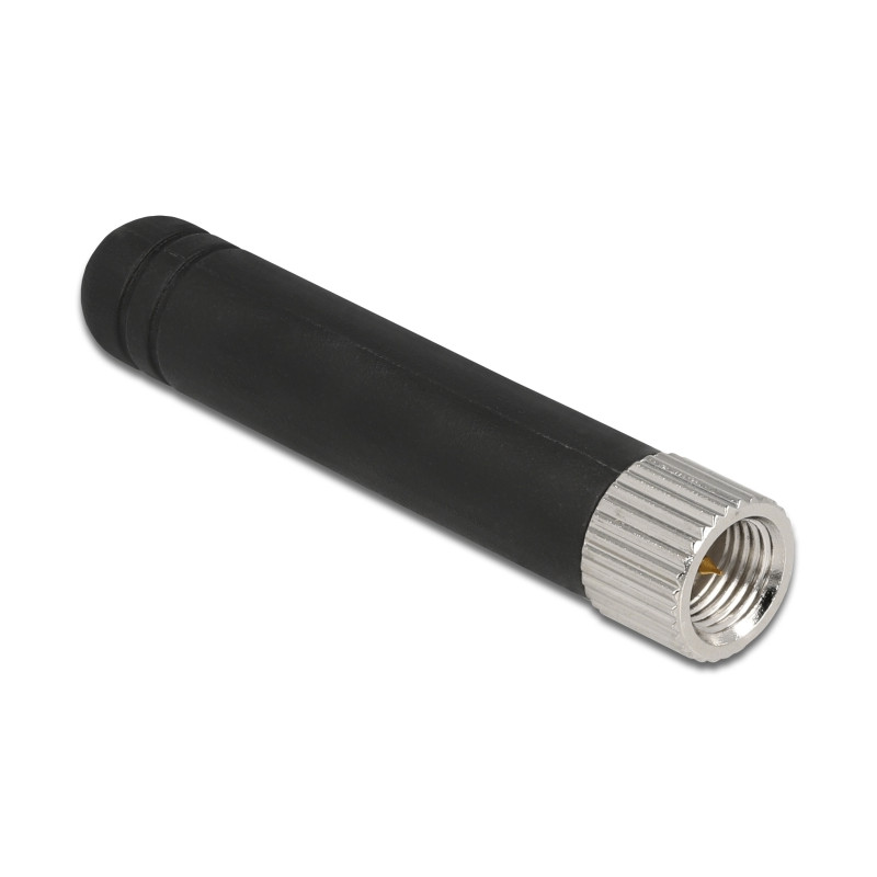 Delock LPWAN 868 MHz Antenne SMA Stecker 1,6 dBi omnidirektional starr schwarz