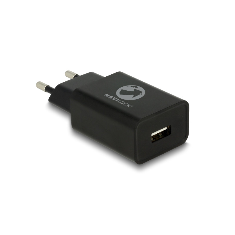 Navilock Ladegerät 1 x USB Typ-A 5 V 2,4 A schwarz